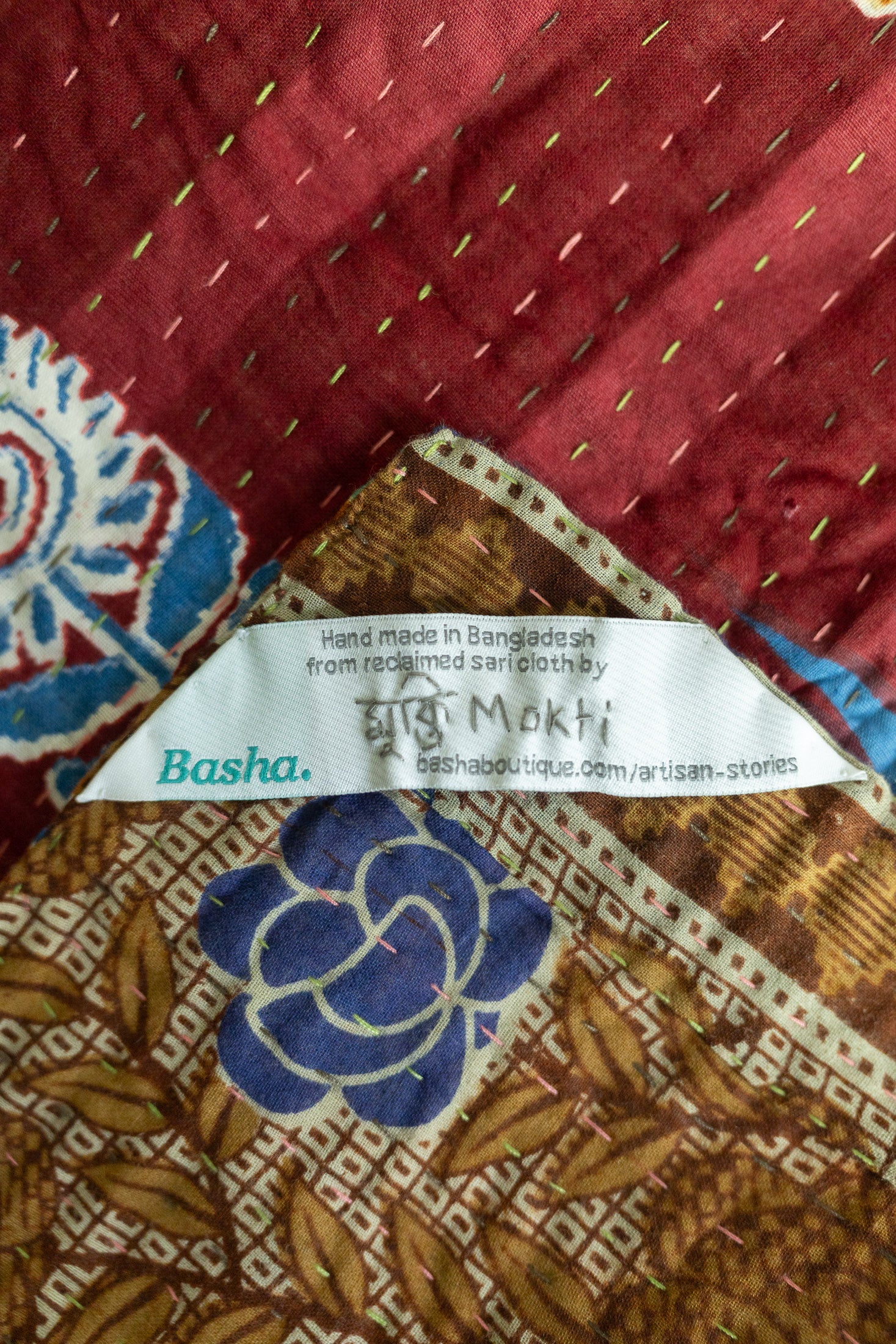 Held Kantha Throw