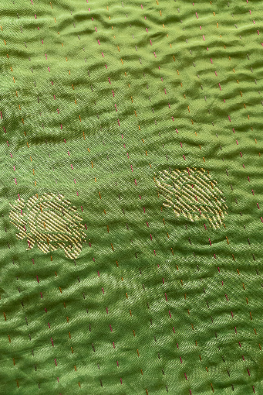 Kantha Holiday Silk Table Runner - Holly No. 1