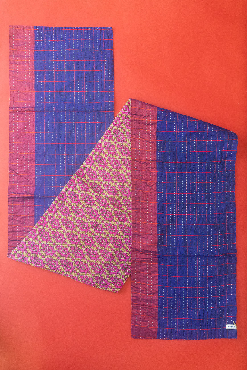 Holiday Kantha Table Runner - Holiday Gift