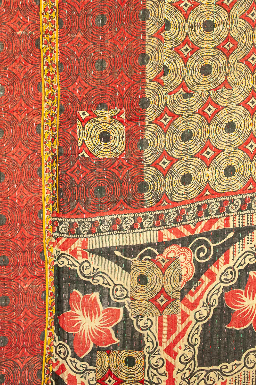 Honeycomb Large Kantha Throw