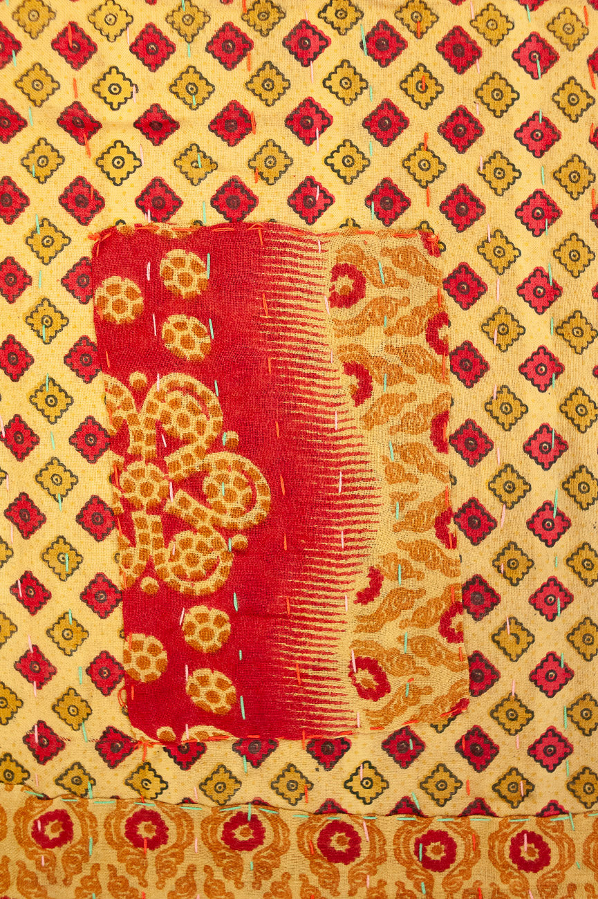 Honeycomb Large Kantha Throw