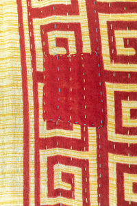 Hopeful Kantha Throw Blanket