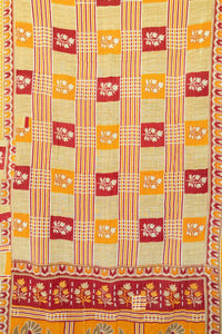 Hopeful Kantha Throw Blanket