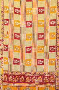 Hopeful Kantha Throw Blanket
