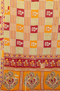 Hopeful Kantha Throw Blanket