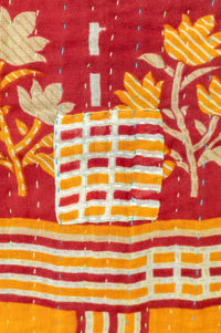 Hopeful Kantha Throw Blanket