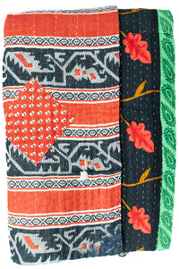 Horizon Kantha Throw Blanket