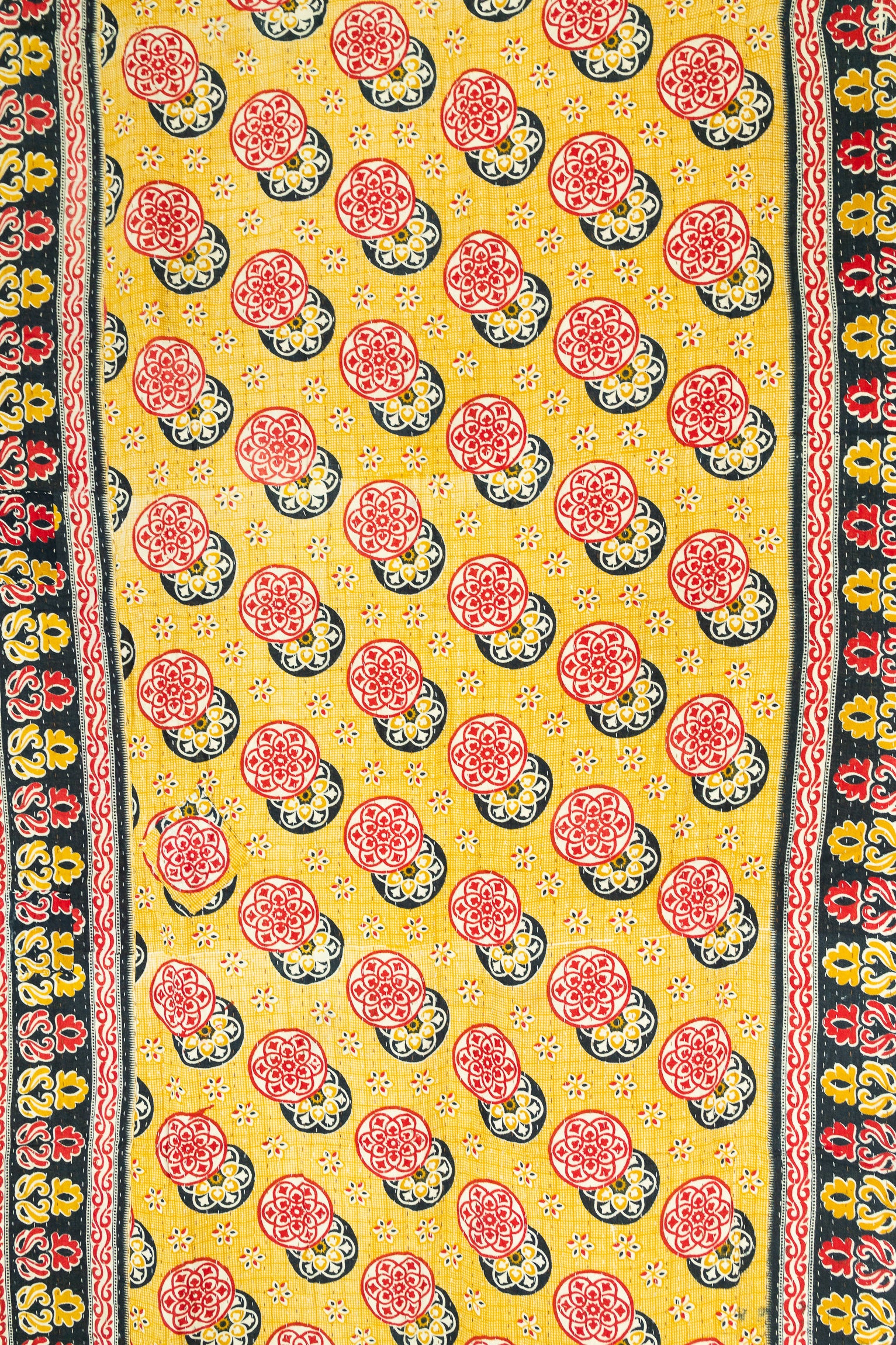 Kantha Throw Bed Quilt