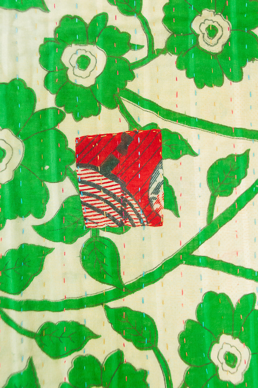 Hot Cocoa Kantha Christmas Throw