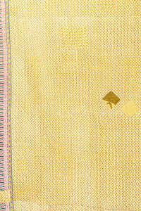 Hyacinth Kantha Throw Blanket