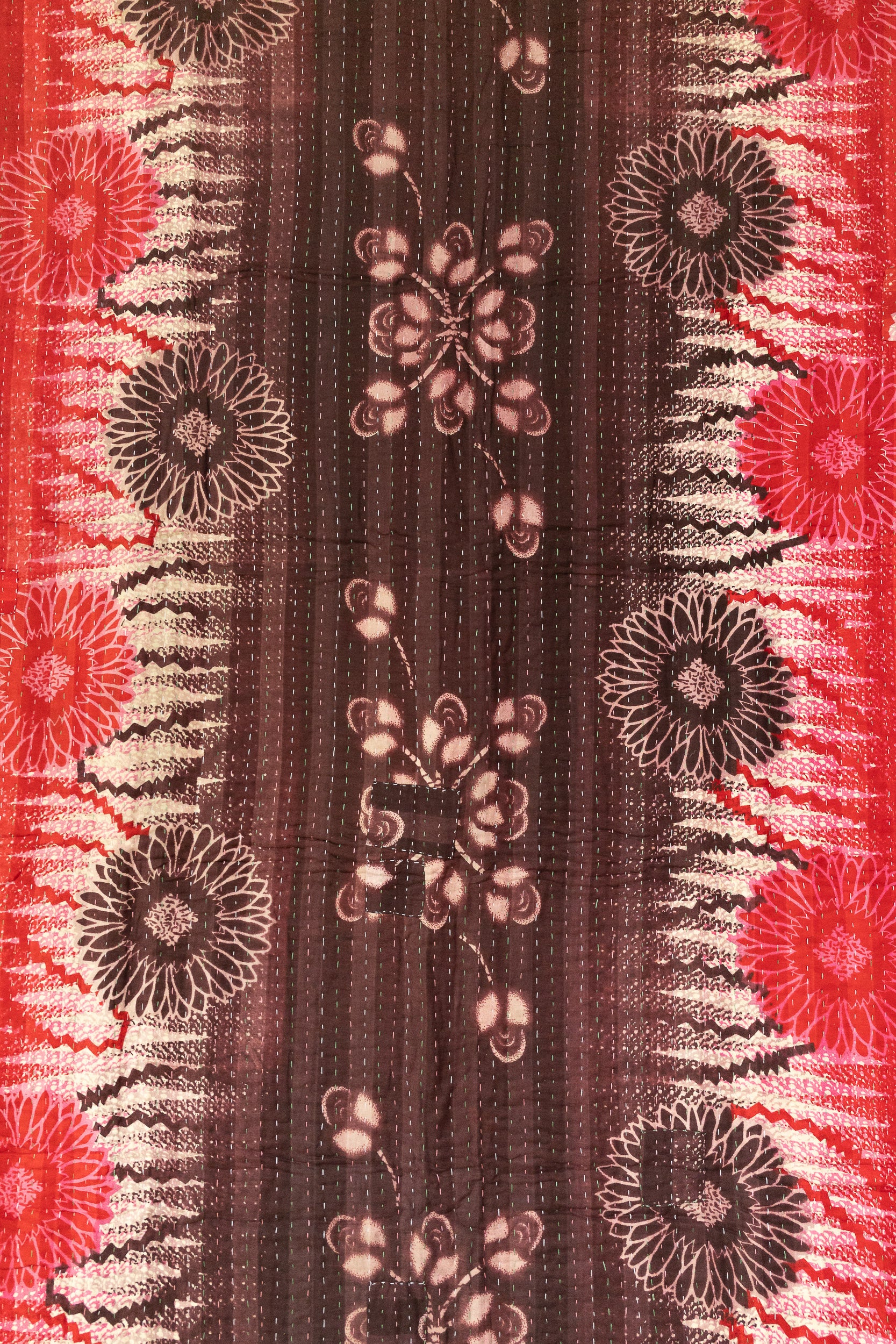 Hyacinth Kantha Throw