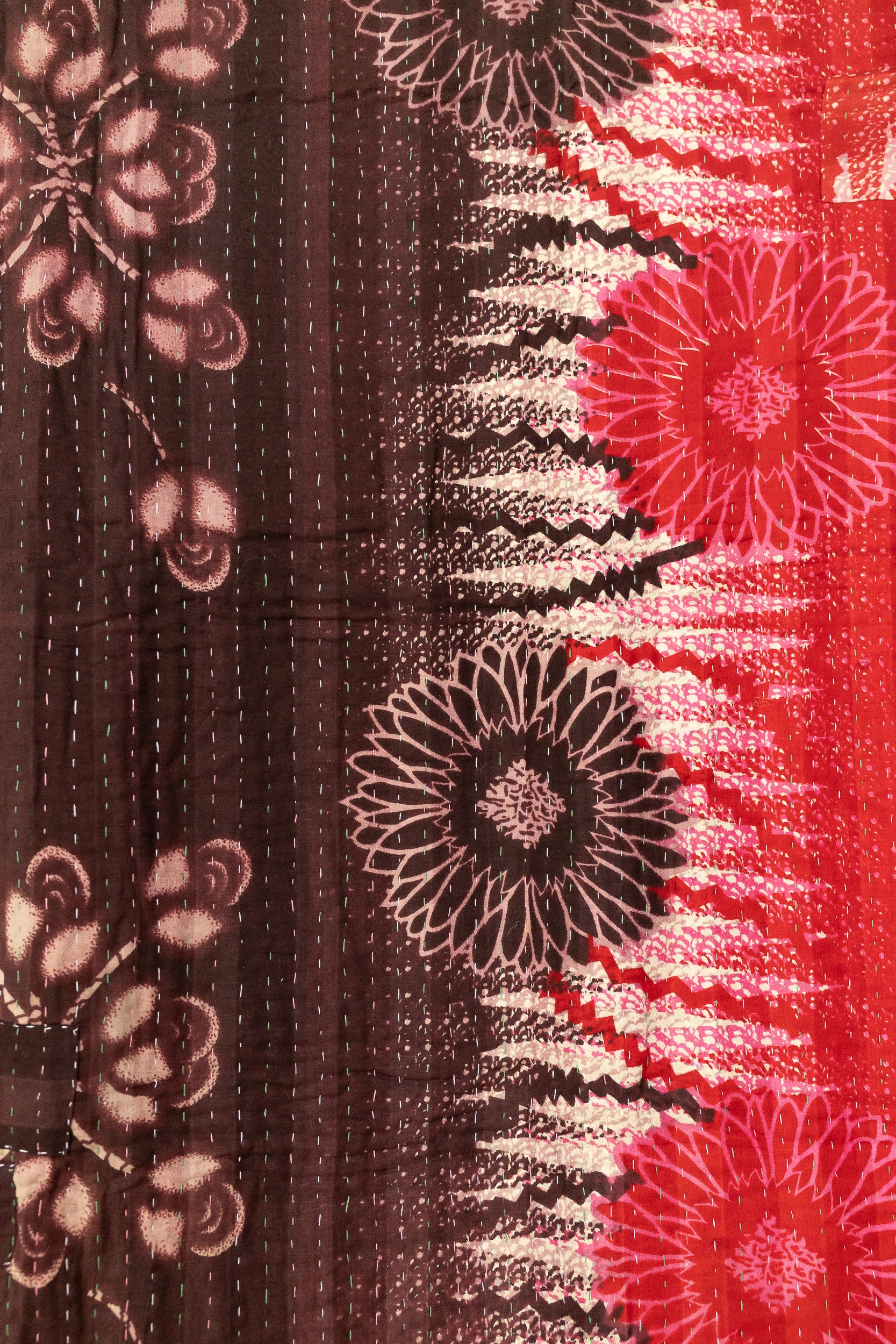 Hyacinth Kantha Throw