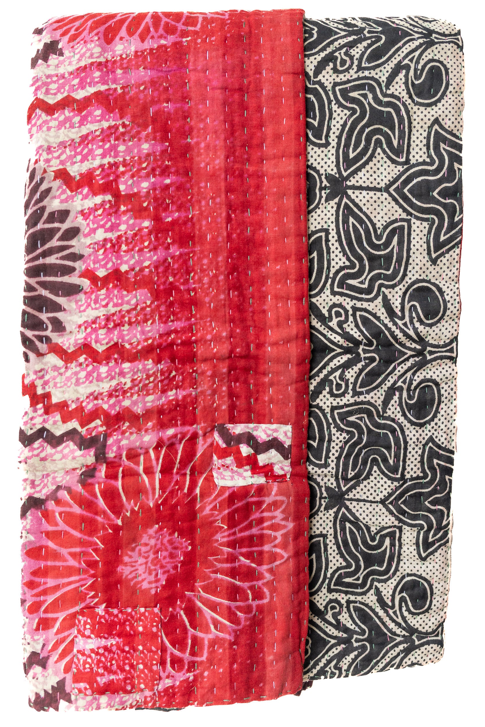 Hyacinth Kantha Throw