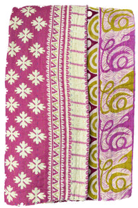 Kantha Throw Bed Quilt