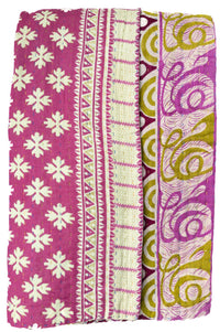 Kantha Throw Bed Quilt