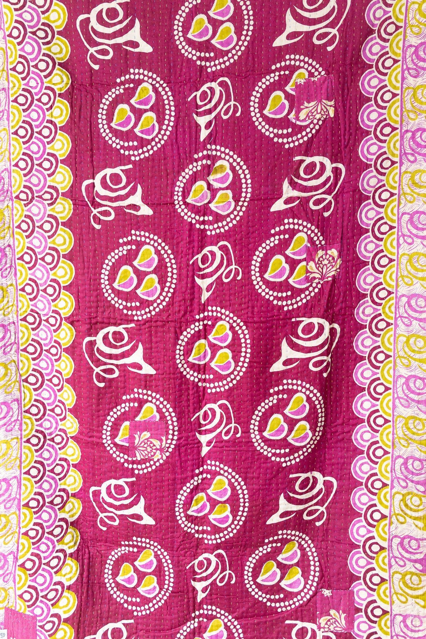 Hyacinth Kantha Throw