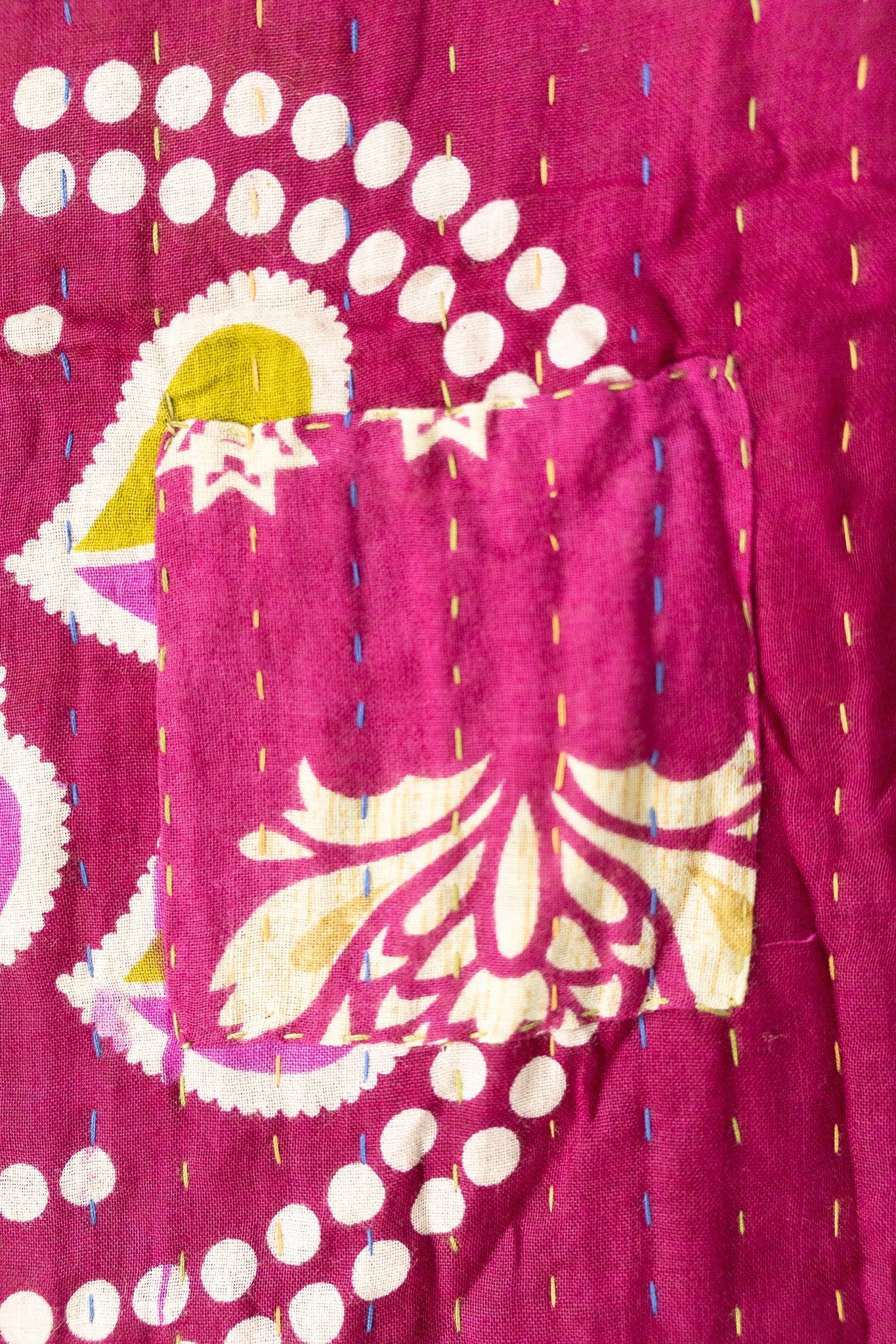 Hyacinth Kantha Throw