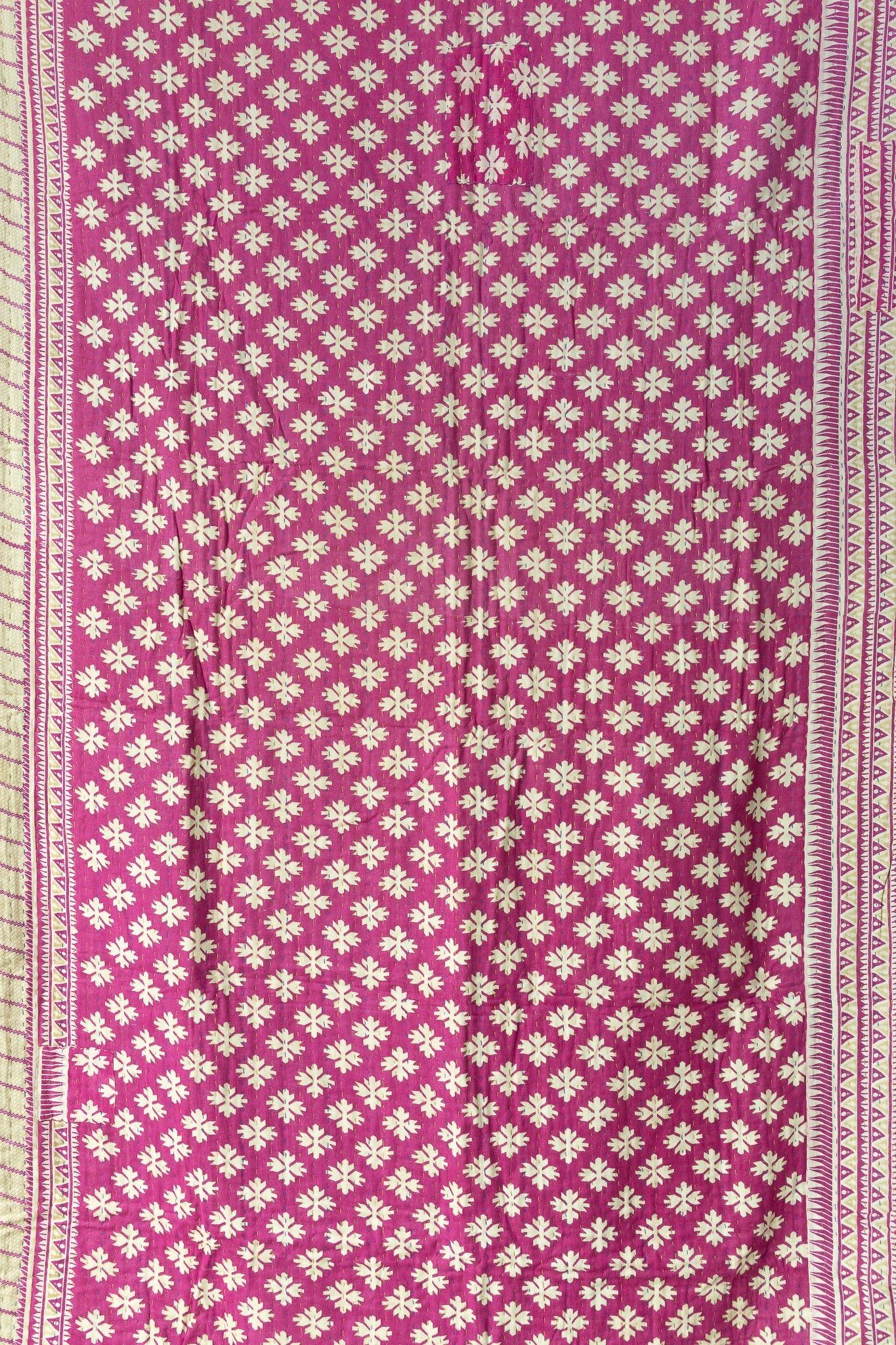Hyacinth Kantha Throw