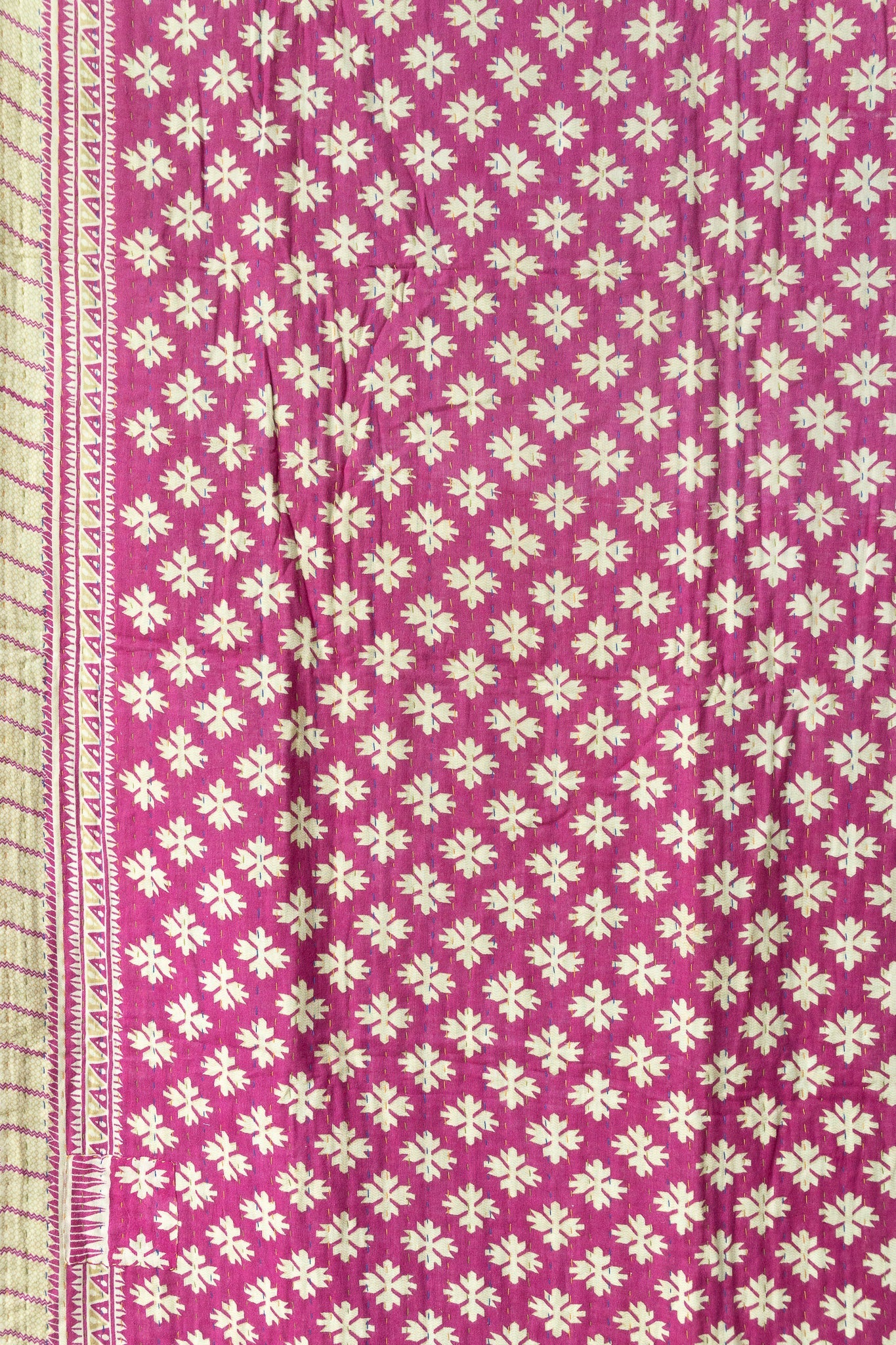 Hyacinth Kantha Throw