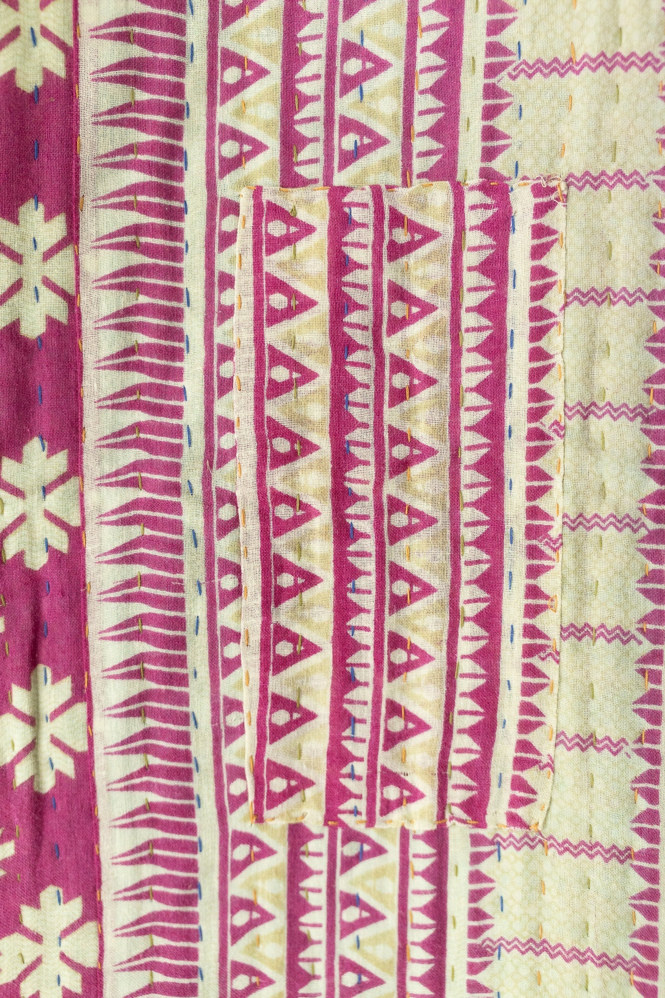 Hyacinth Kantha Throw