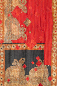 Kantha Throw Bed Quilt