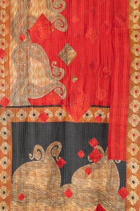 Kantha Throw Bed Quilt