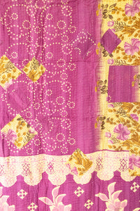 Imaginative Kantha Throw Blanket