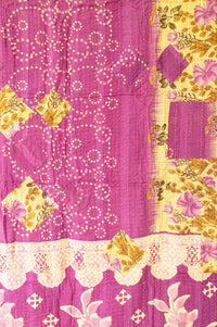 Imaginative Kantha Throw Blanket