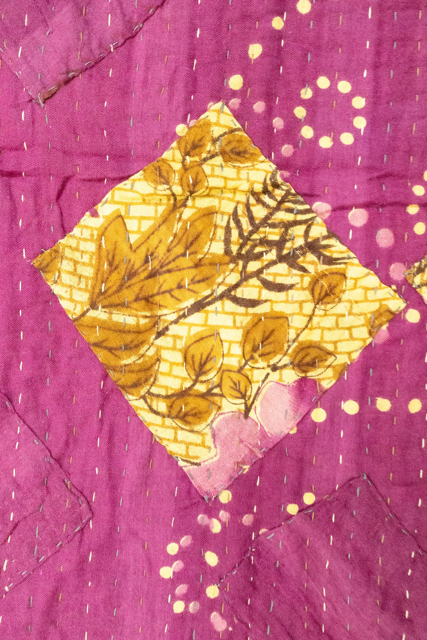 Imaginative Kantha Throw Blanket