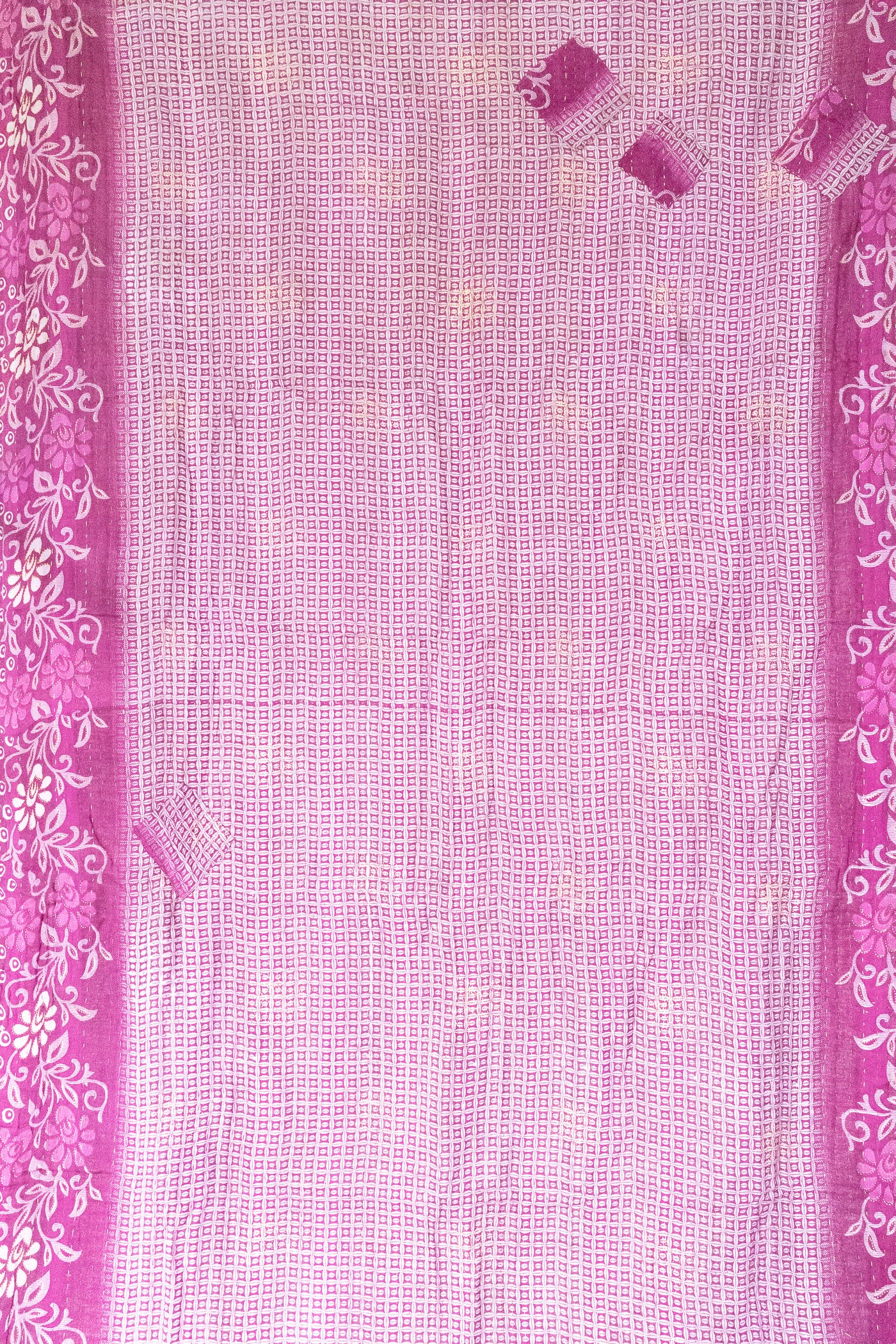 Imaginative Kantha Throw Blanket