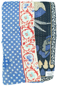 Imaginative Kantha Throw Blanket