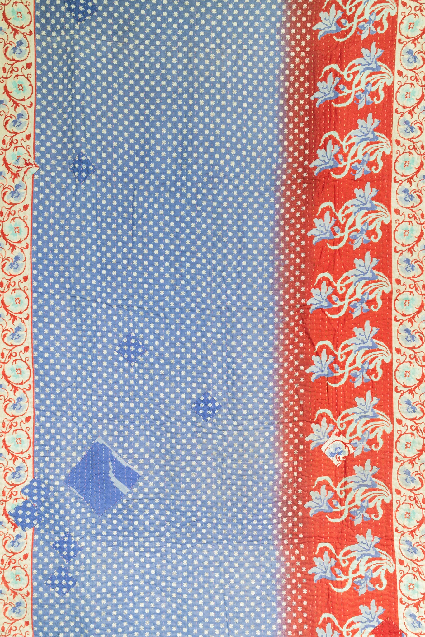 Imaginative Kantha Throw Blanket
