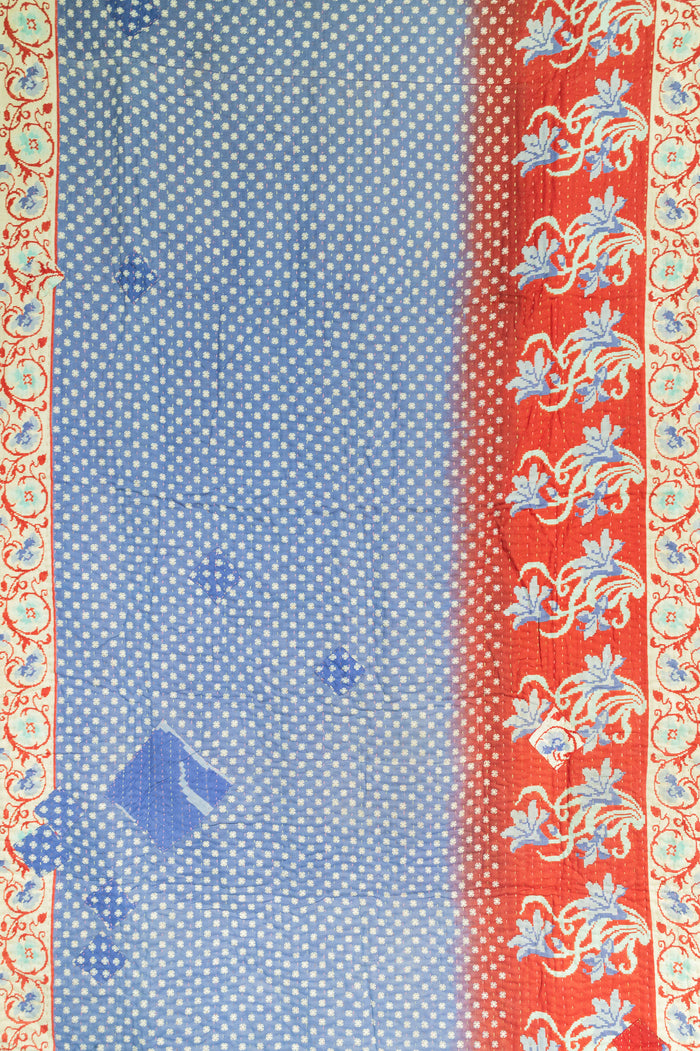 Imaginative Kantha Throw Blanket