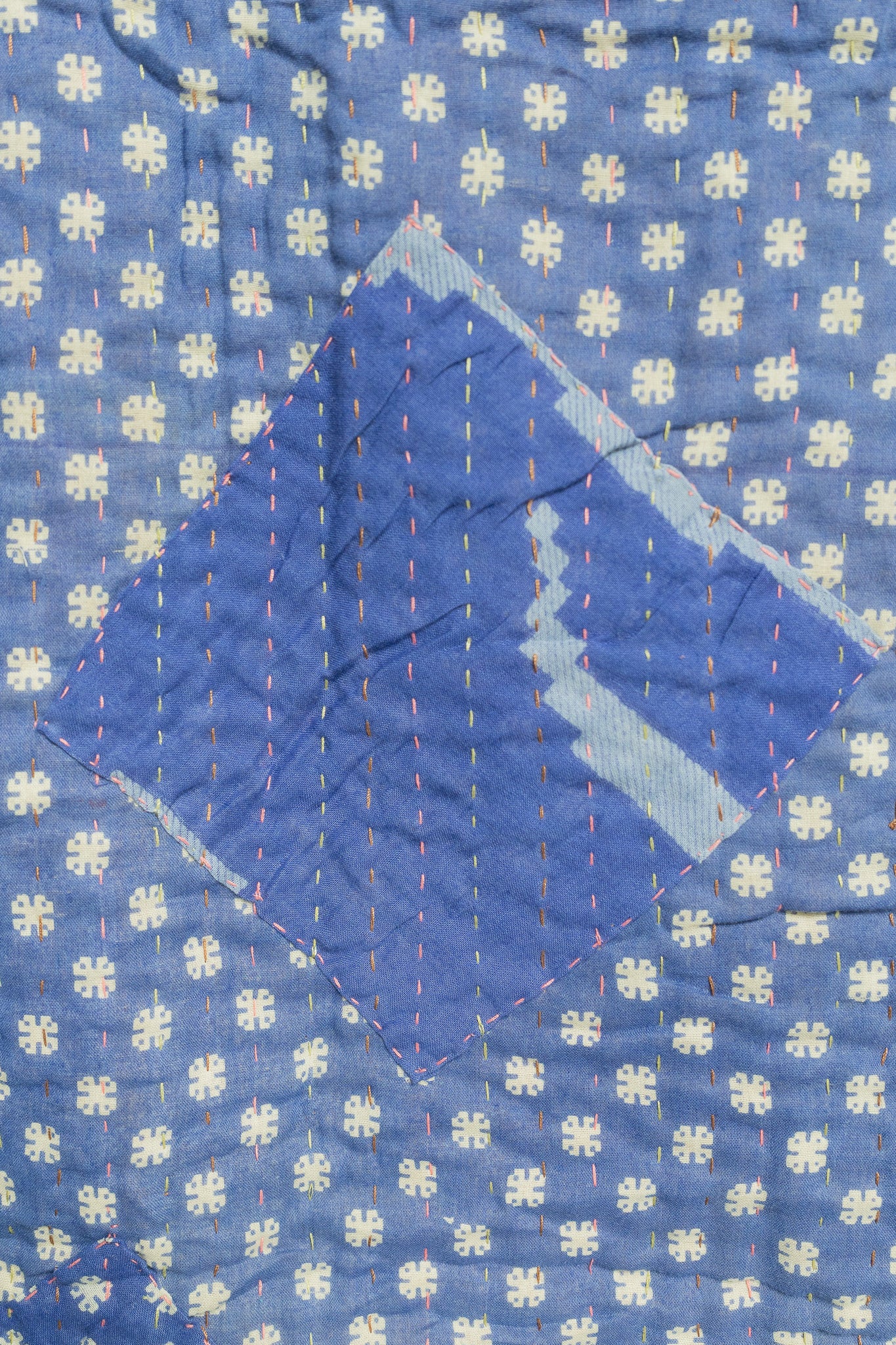 Imaginative Kantha Throw Blanket