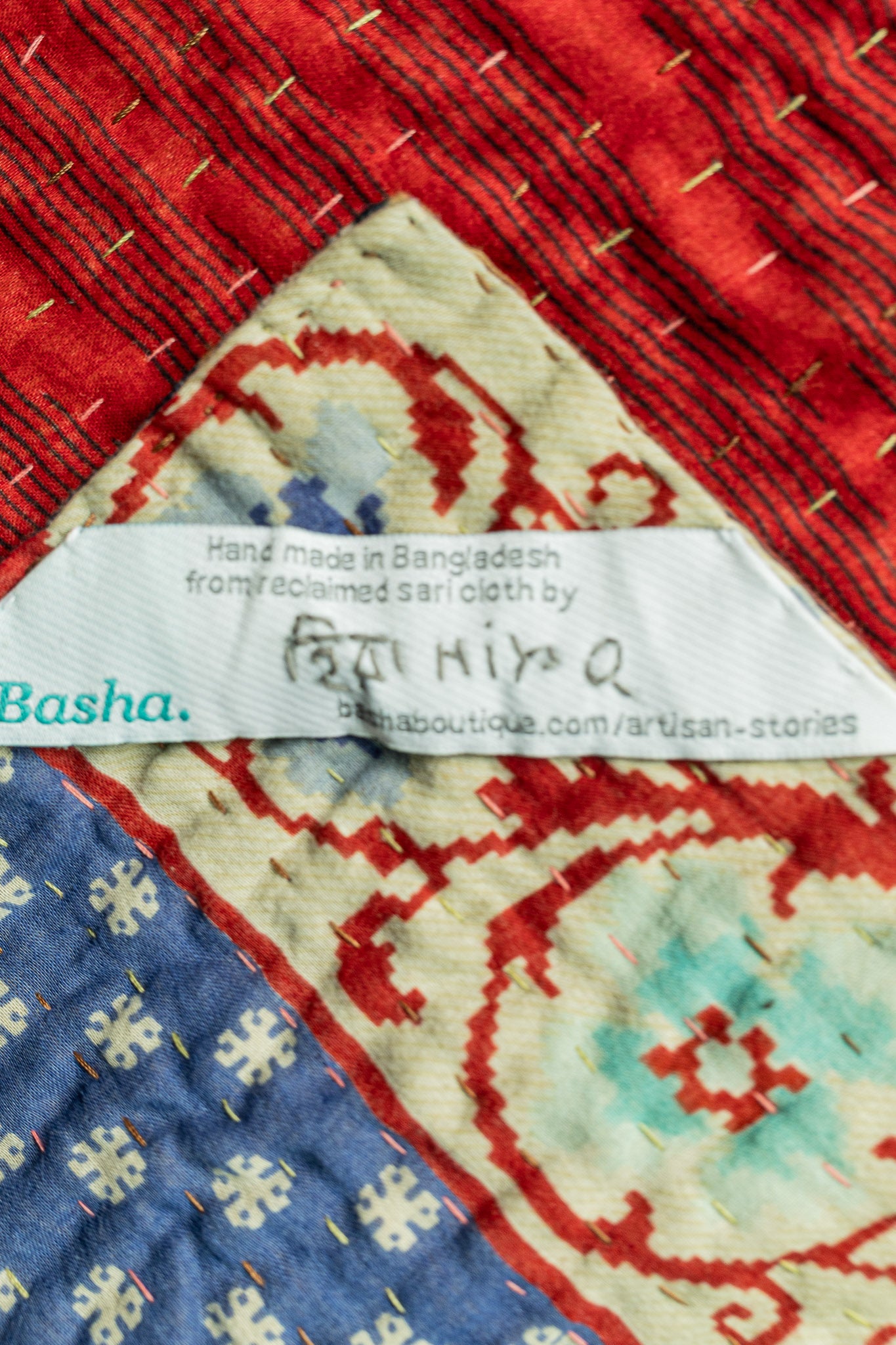 Imaginative Kantha Throw Blanket
