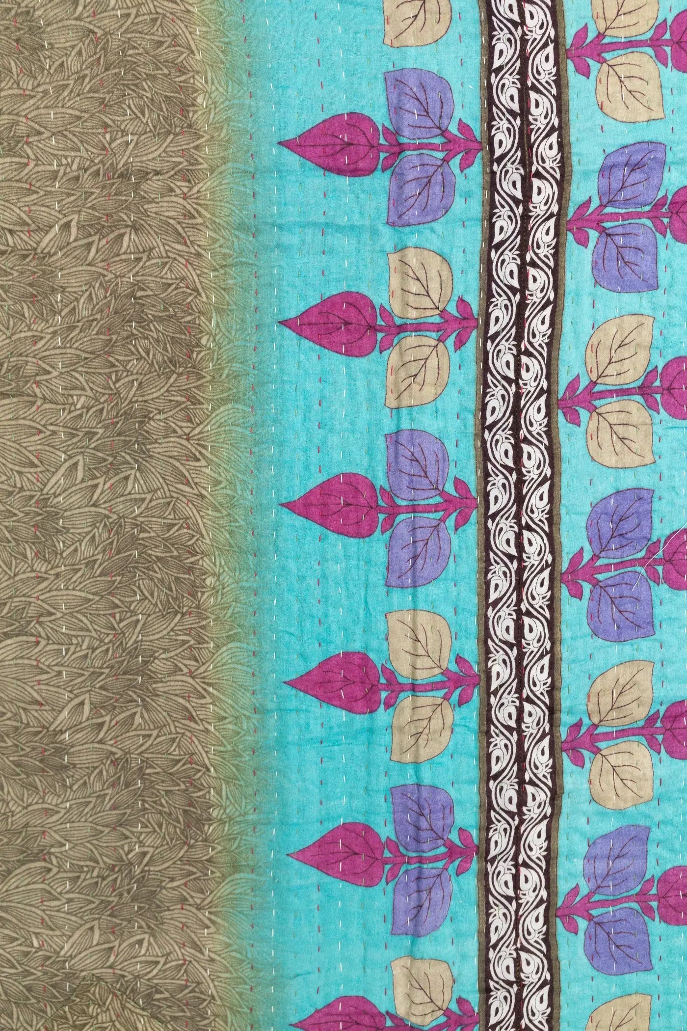 Inclusive Large Kantha Throw Blanket