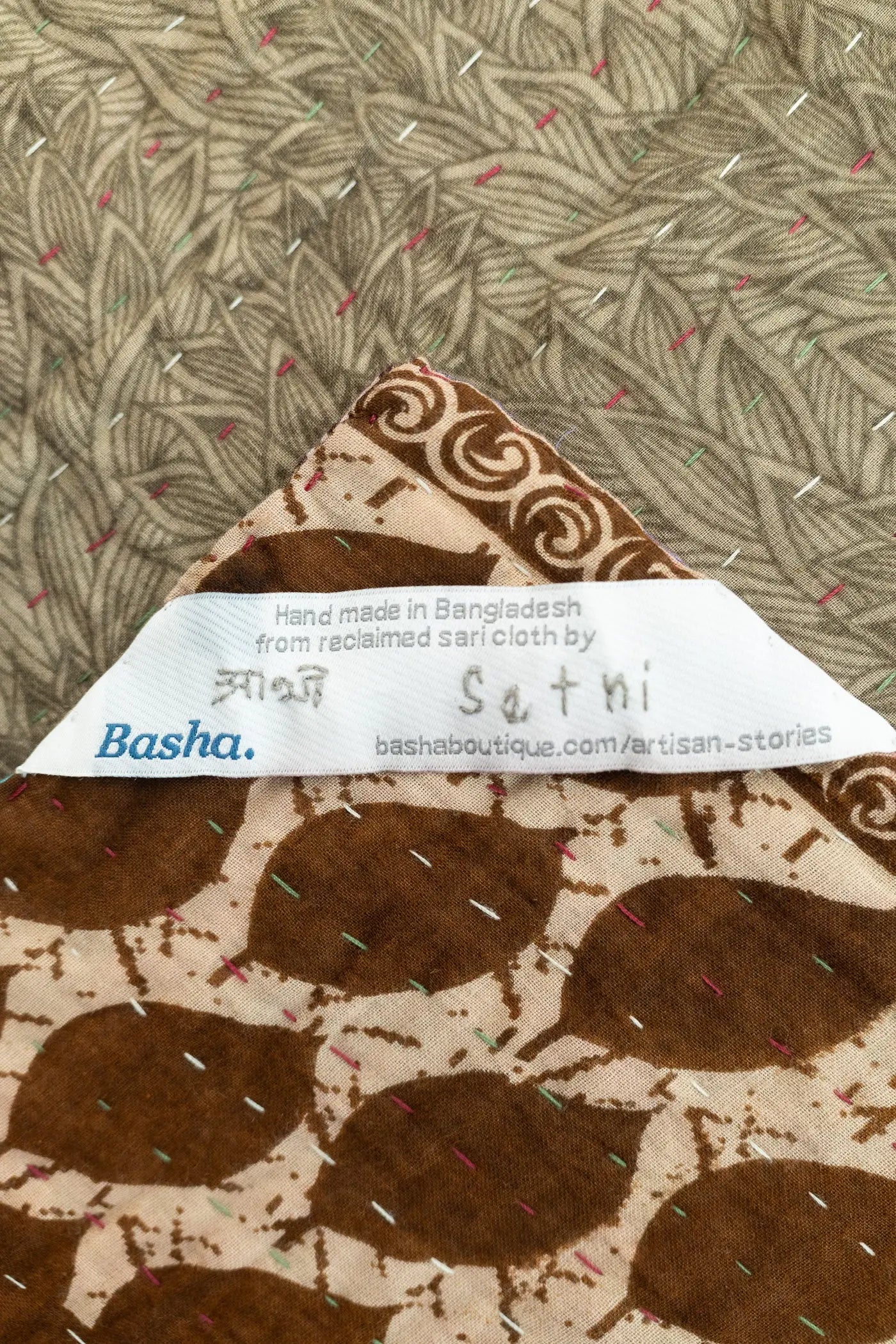 Inclusive Large Kantha Throw Blanket