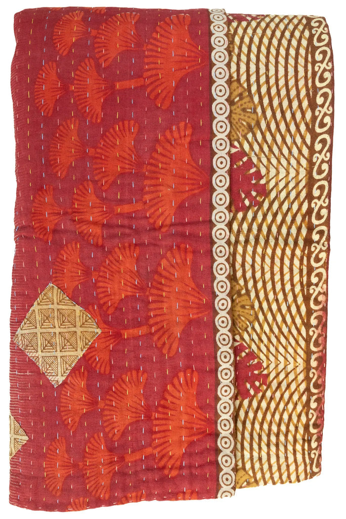 Incredible Kantha Throw Blanket
