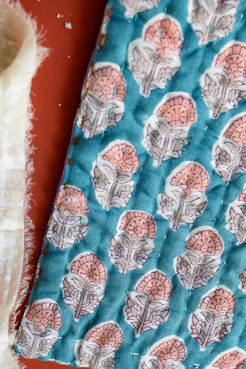 Blockprint Oven Mitt & Trivet Gift Set