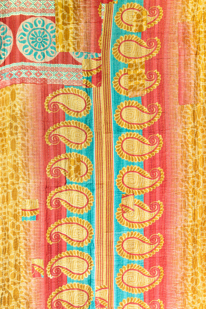 Insight Large Kantha Throw Blanket