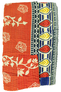 Inspiring Kantha Throw Blanket