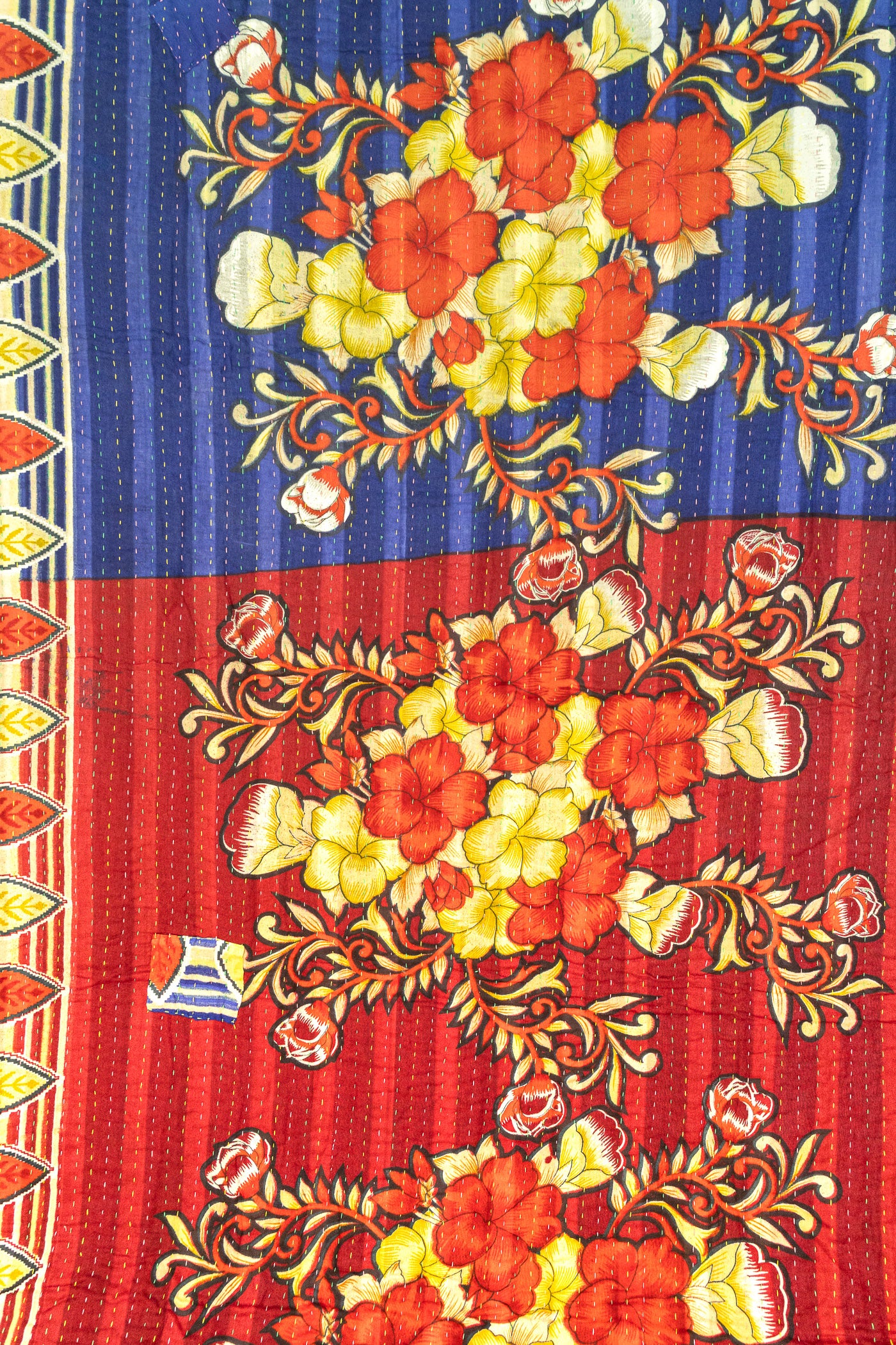 Inspiring Kantha Throw Blanket