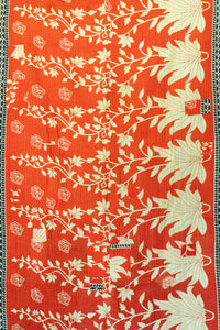 Inspiring Kantha Throw Blanket
