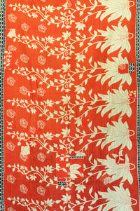 Inspiring Kantha Throw Blanket