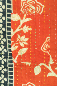 Inspiring Kantha Throw Blanket