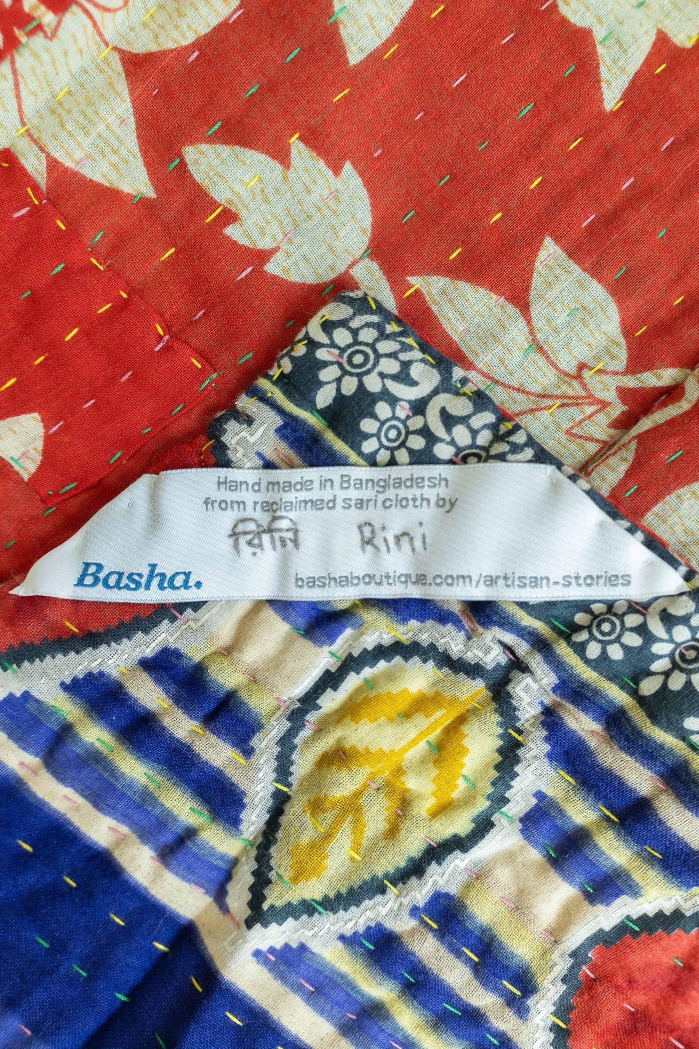 Inspiring Kantha Throw
