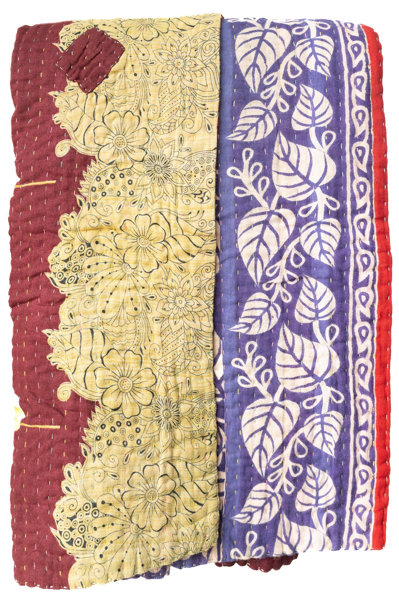 Kantha Throw Bed Quilt