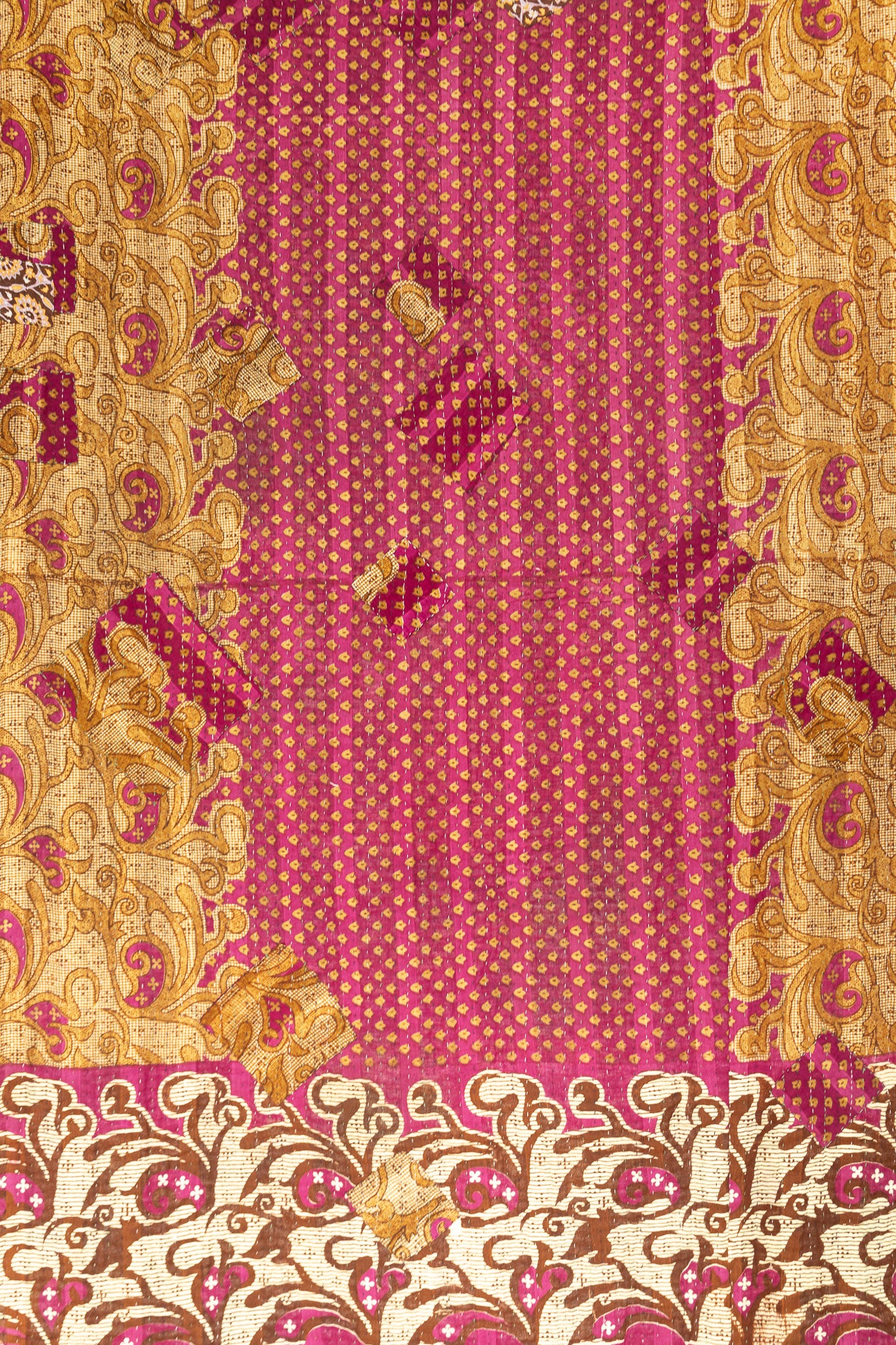Jaipur Kantha Throw Blanket