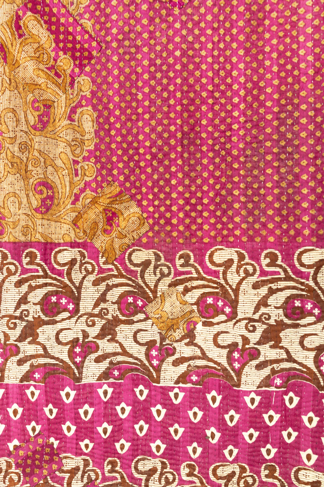 Jaipur Kantha Throw Blanket
