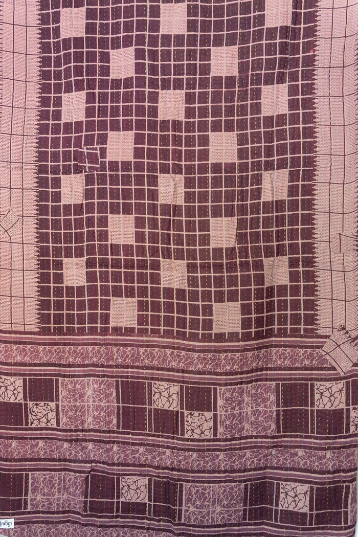 Jasmine Kantha Throw Blanket